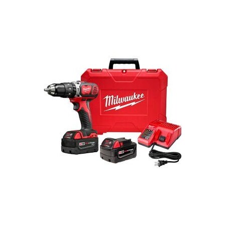 Milwaukee Tool Milwaukee 2607-22 M18 Compact 1/2" Hammer Drill/Driver Kit 3.0Ah 2607-22